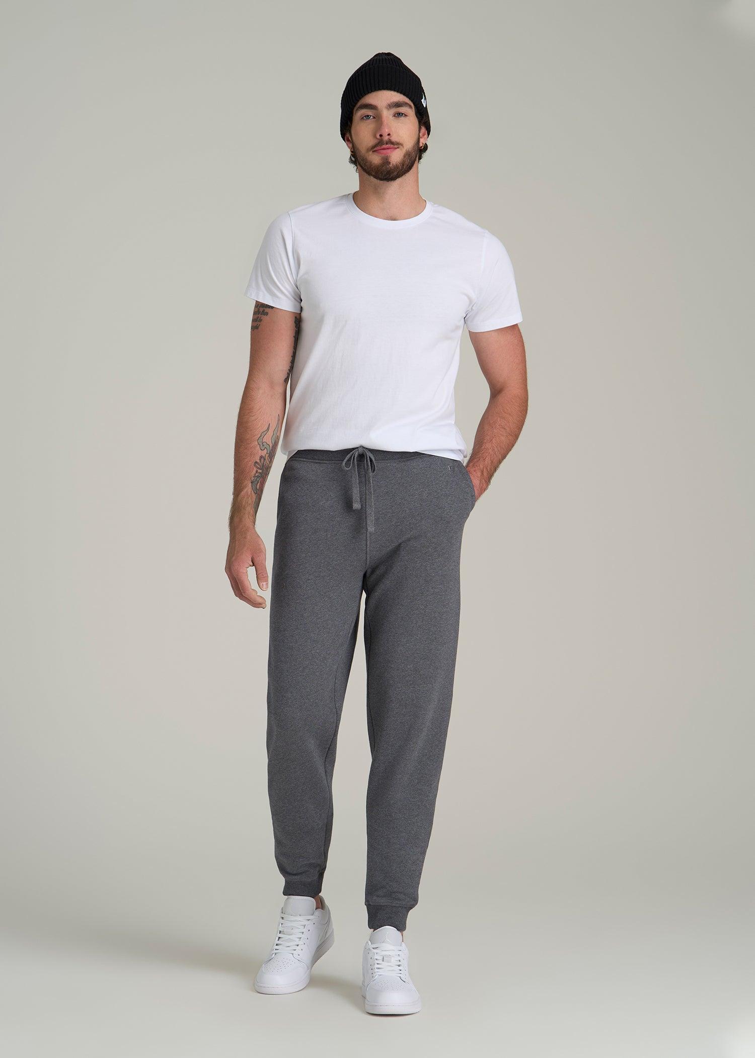 Wearever 2.0 Fleece Joggers for Tall Men in Charcoal Mix Male Product Image