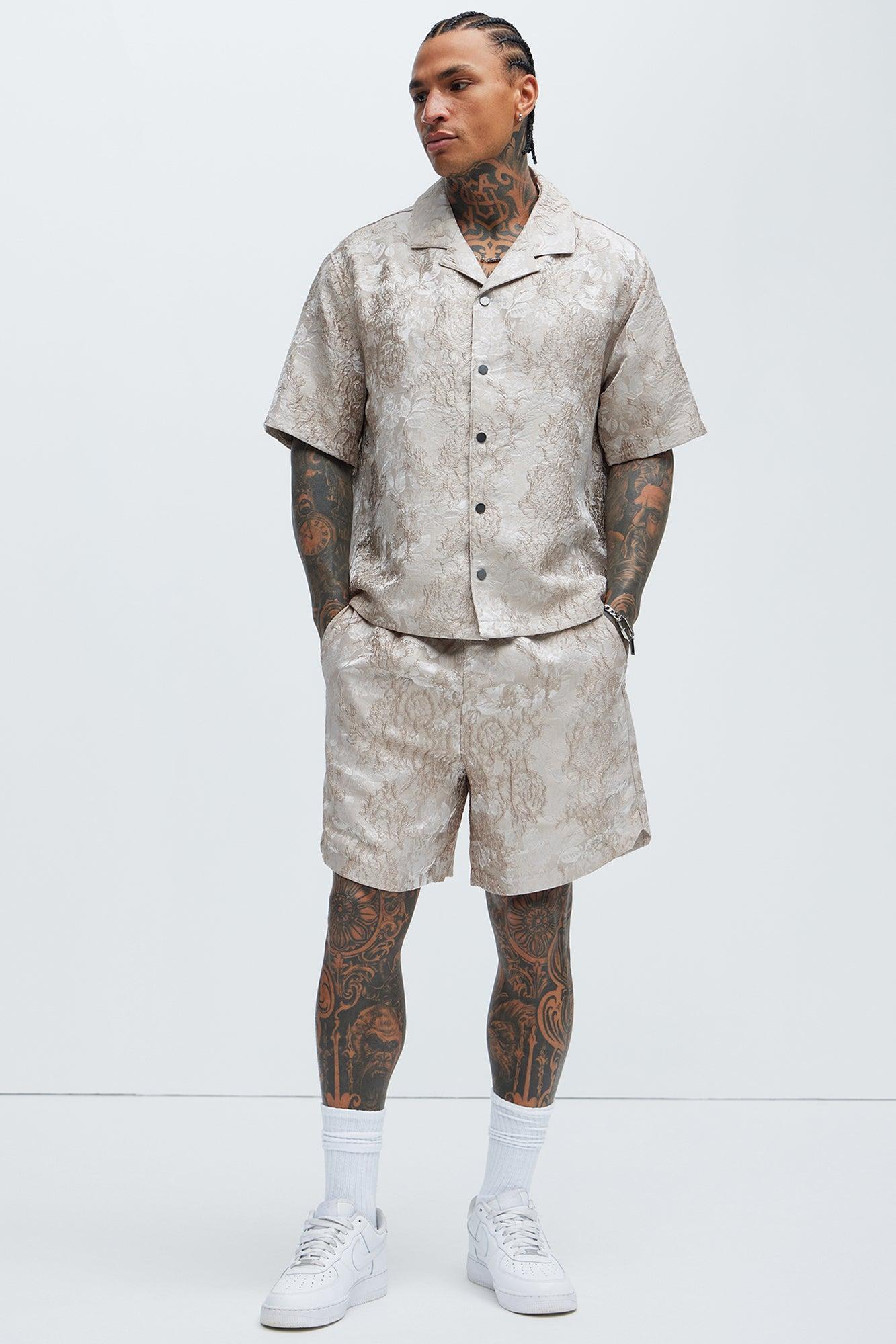 Harrison Jacquard Shirt - Taupe Product Image