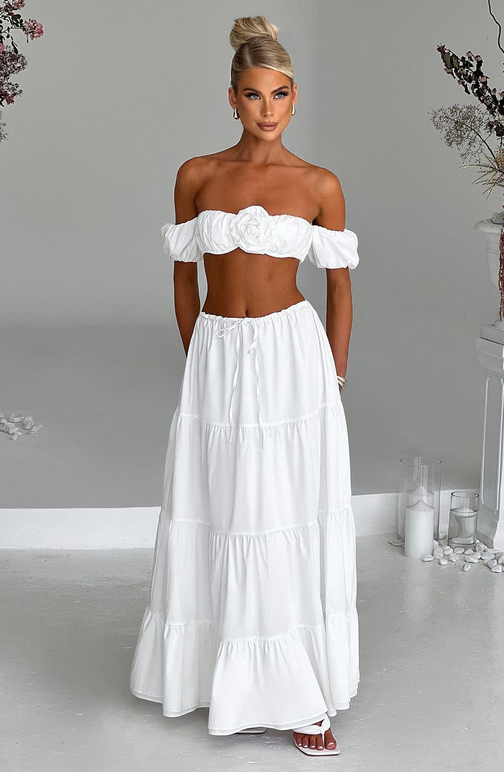 Carmen Maxi Skirt - Ivory Product Image