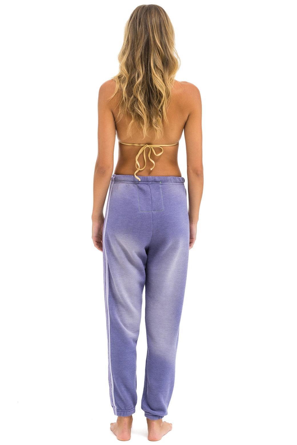 5 STRIPE SWEATPANTS - FADED GRAPE Female Product Image