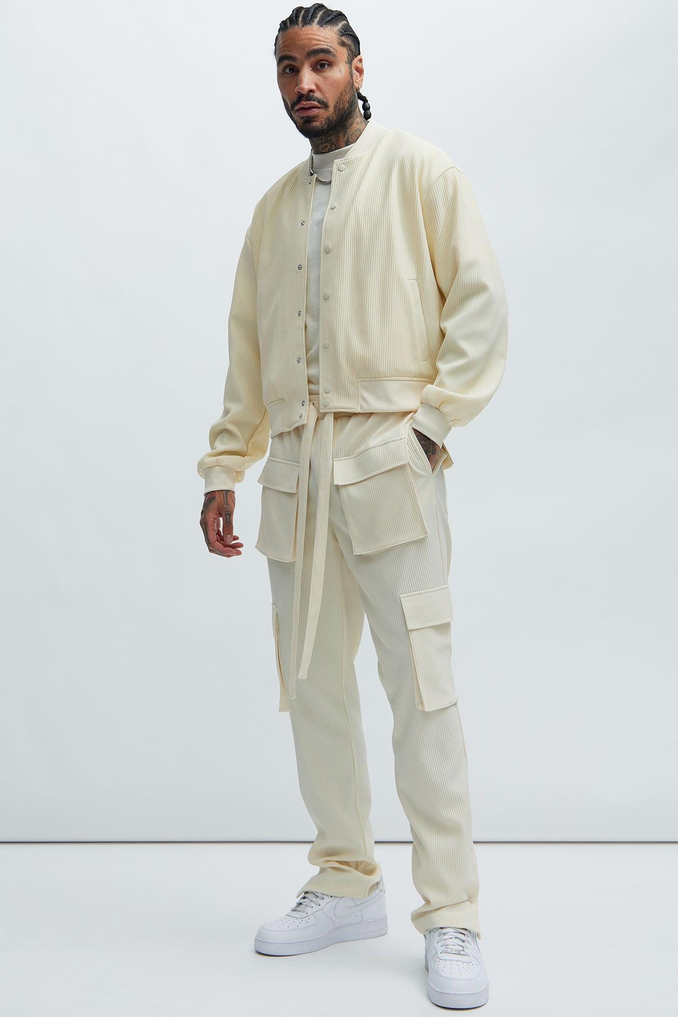 Show Up Snap Cargo Pants - Off White Product Image