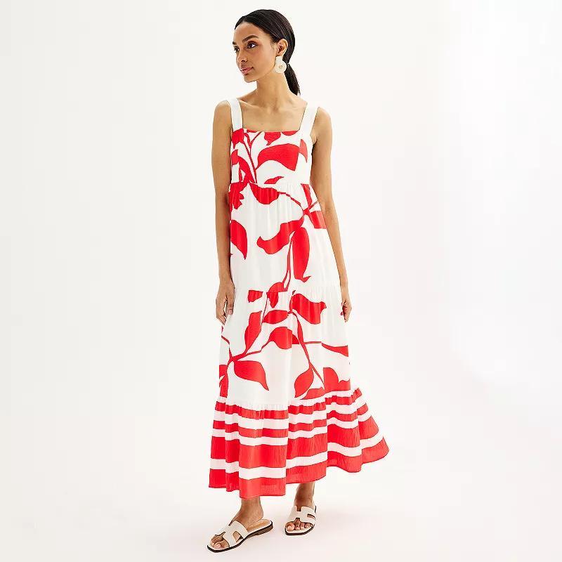 Womens Nine West Tiered Maxi Dress Product Image