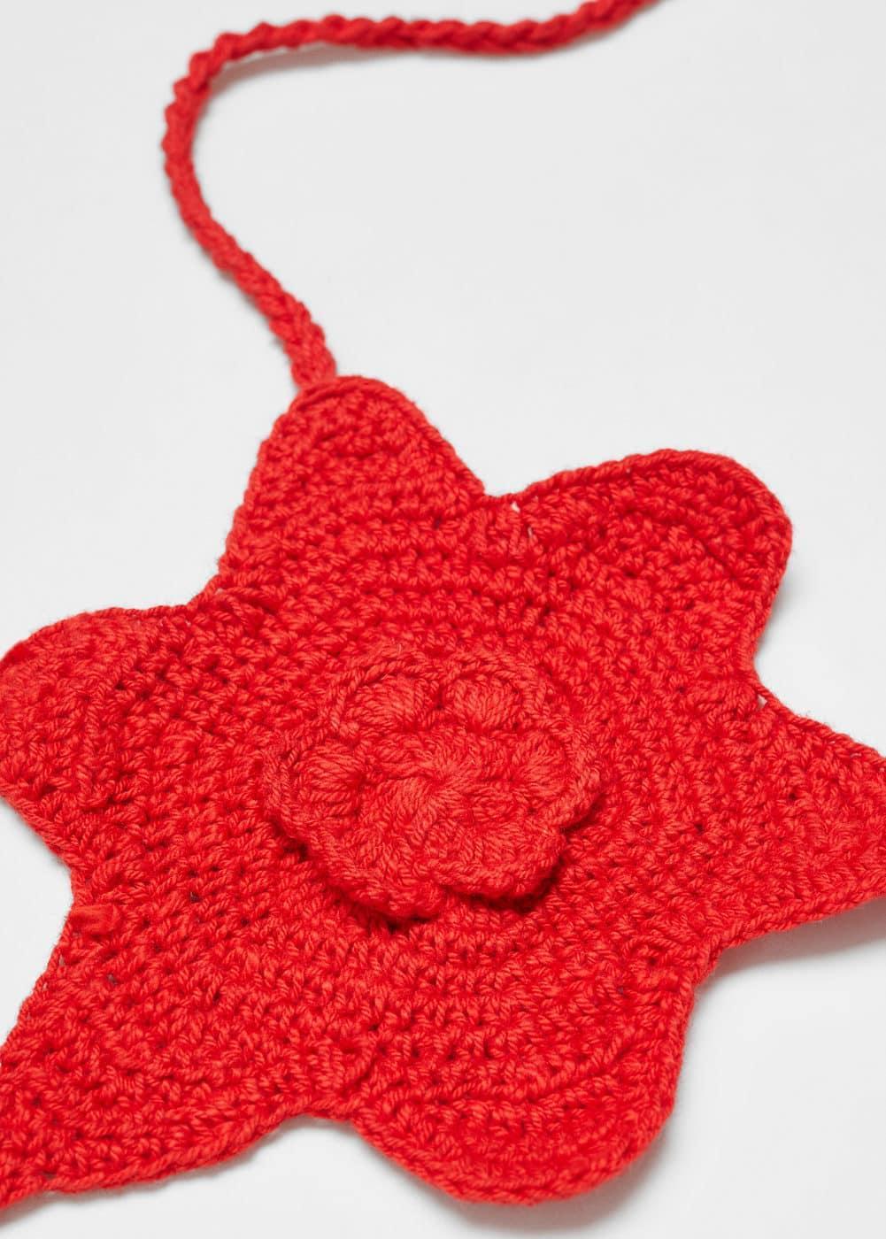 MANGO - Crochet flower top - One size - Women Product Image