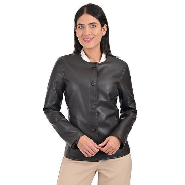 Womens Nine West No Collar Jacket Product Image