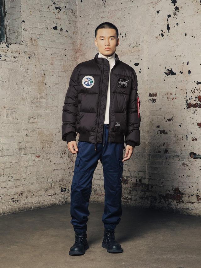 MAN ON THE MOON MA-1 QUILTED BOMBER JACKET Product Image