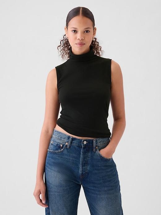 Featherweight Turtleneck Tank Top Product Image