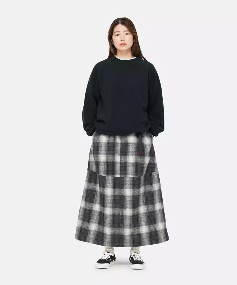 Wool Paneled Skirt Female Product Image