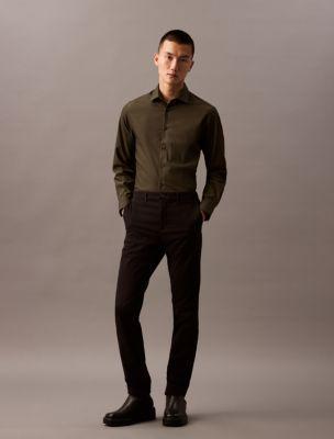 Steel Solid Slim Fit Button-Down Shirt Product Image