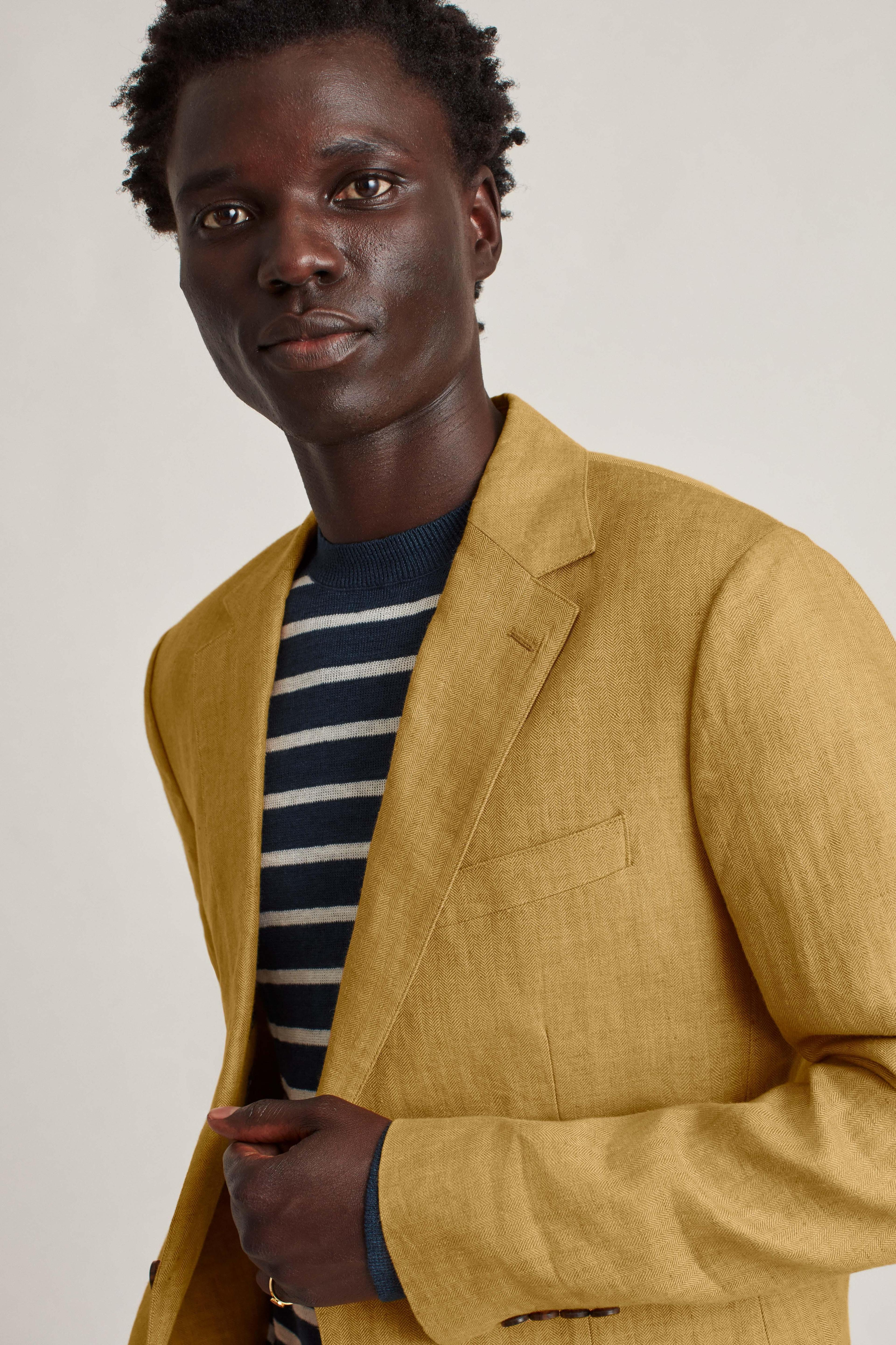 Unconstructed Italian Linen Blazer Product Image