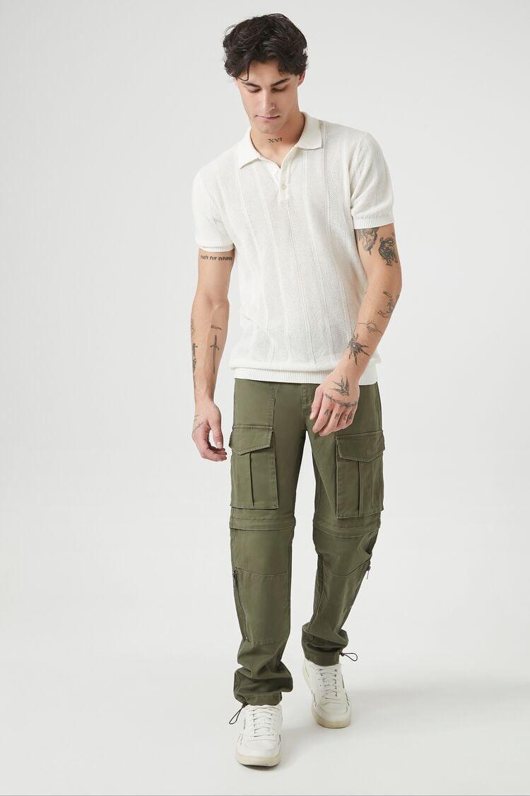 Twill Drawstring Cargo Joggers | Forever 21 Product Image