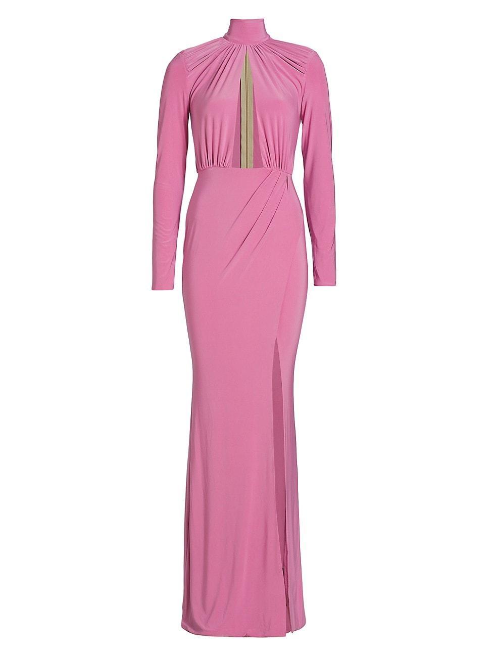 Womens Pisces Draped Jersey Cut-Out Gown Product Image