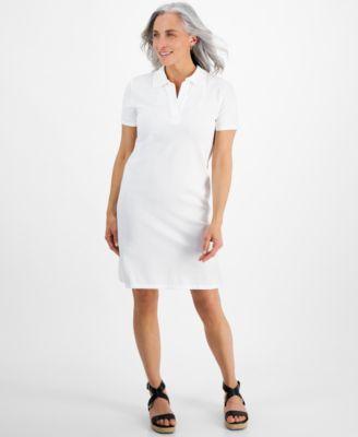 Petite Cotton Weekender Polo Dress, Created for Macy's Product Image