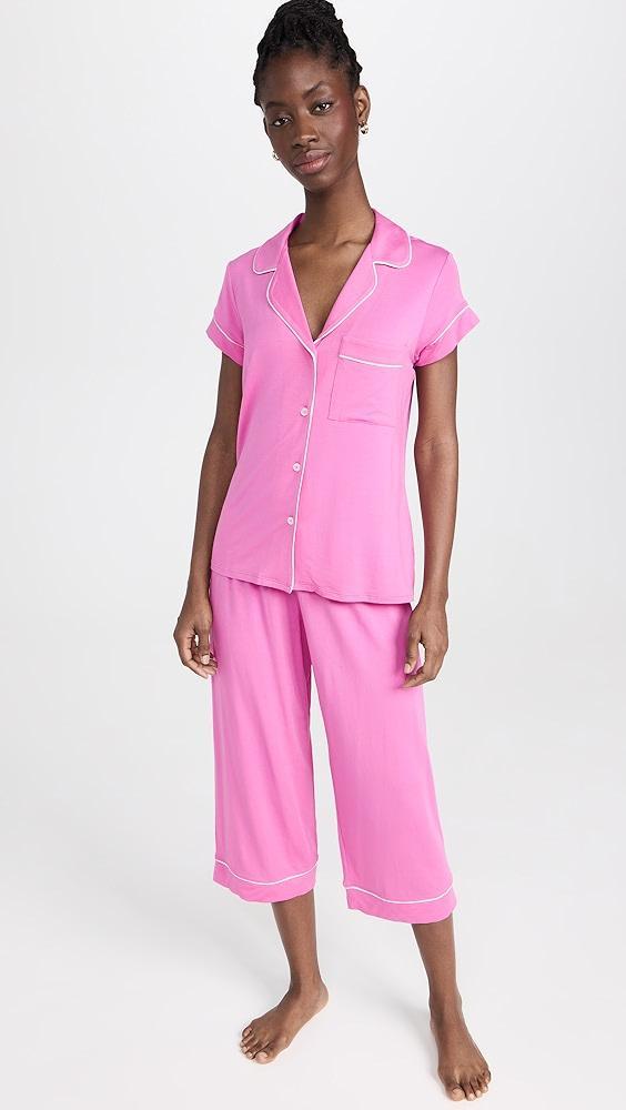 Eberjey Gisele Short Sleeve Crop PJ Set | Shopbop Product Image