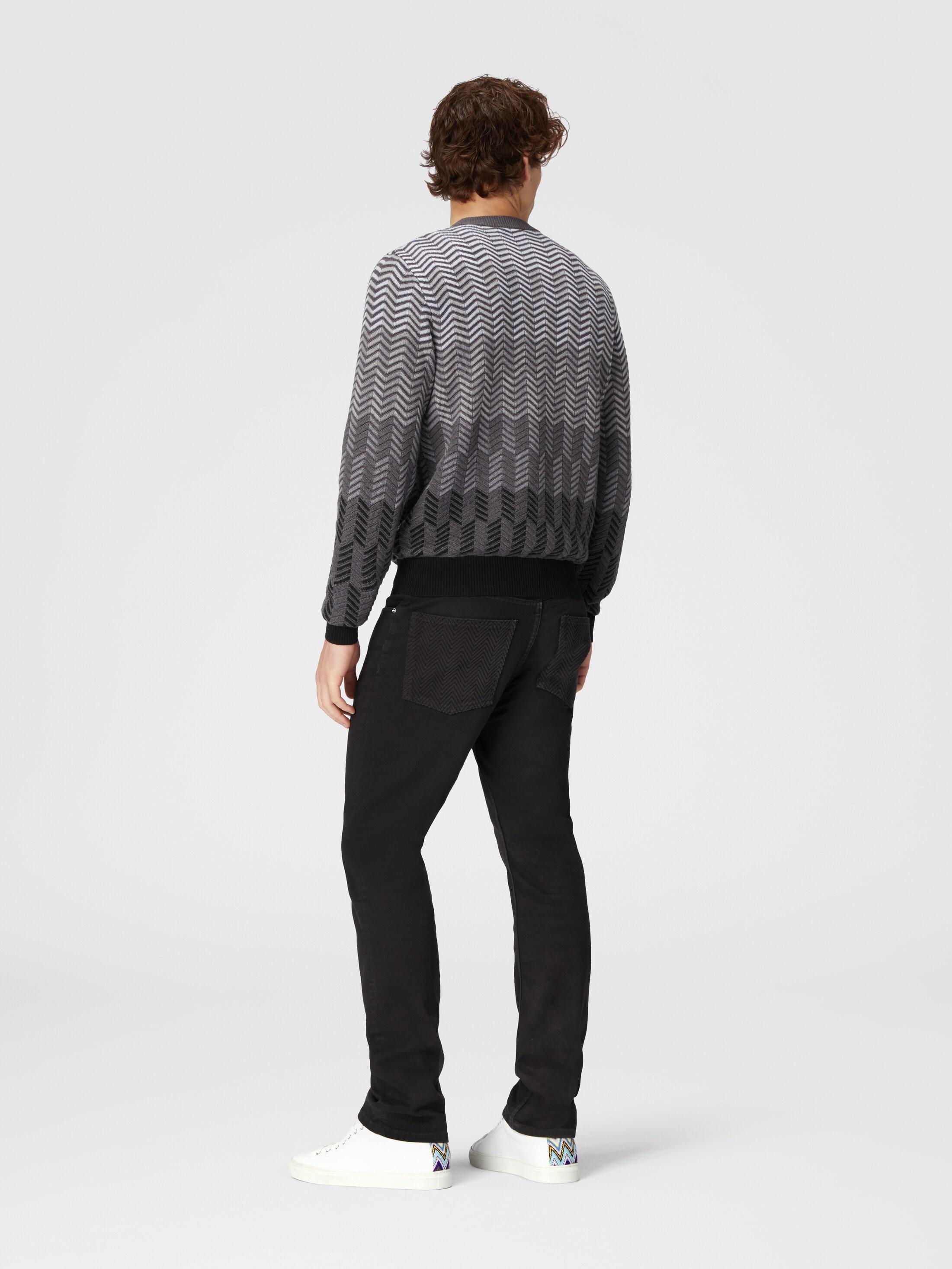 Zigzag virgin wool crewneck pullover Product Image