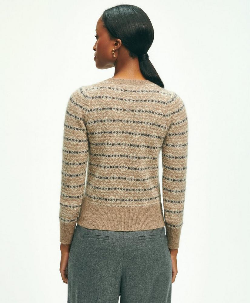 Mohair Alpaca Blend Fair Isle Sweater Product Image