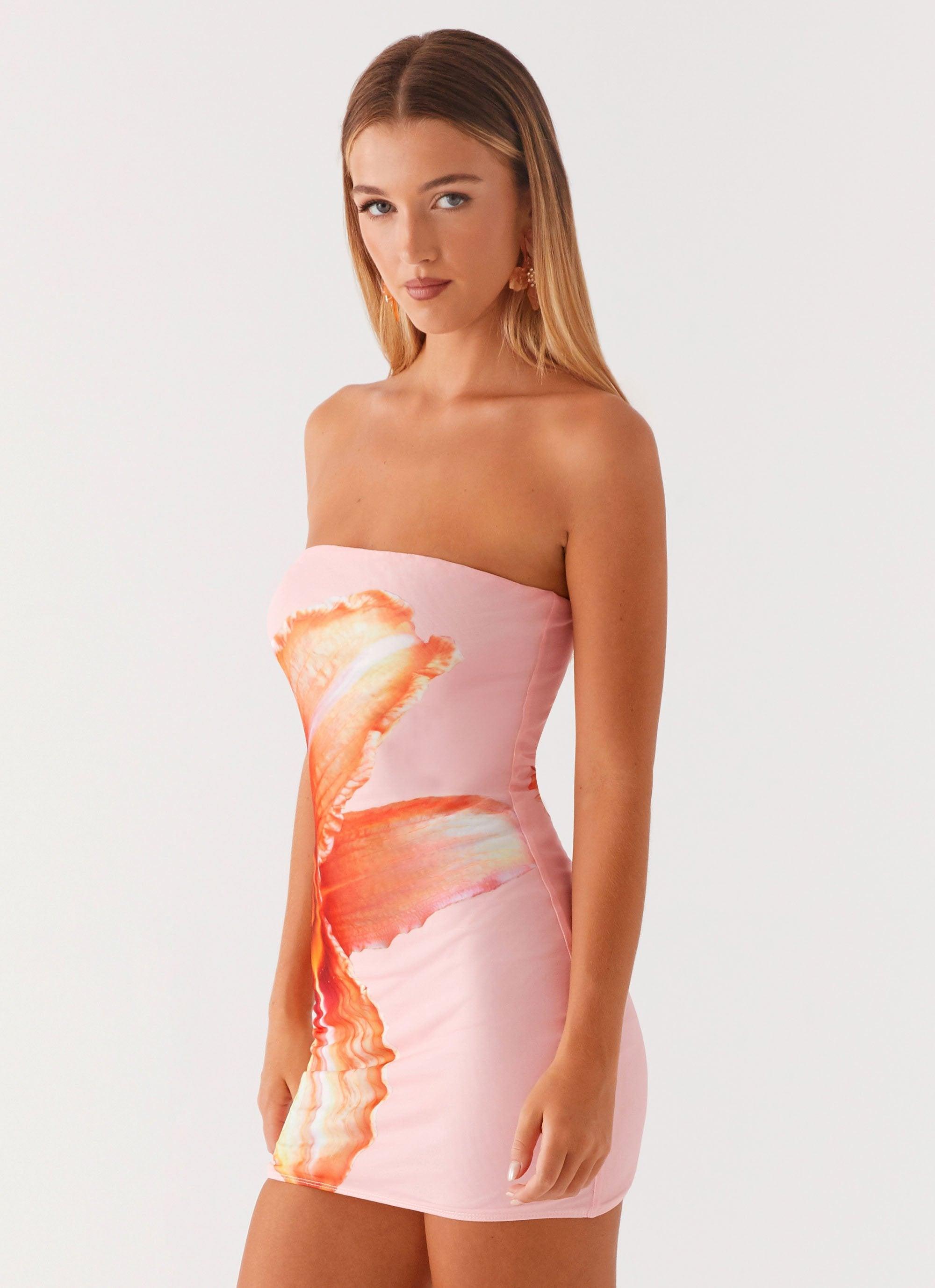 Full Bloom Mini Dress - Pink Product Image