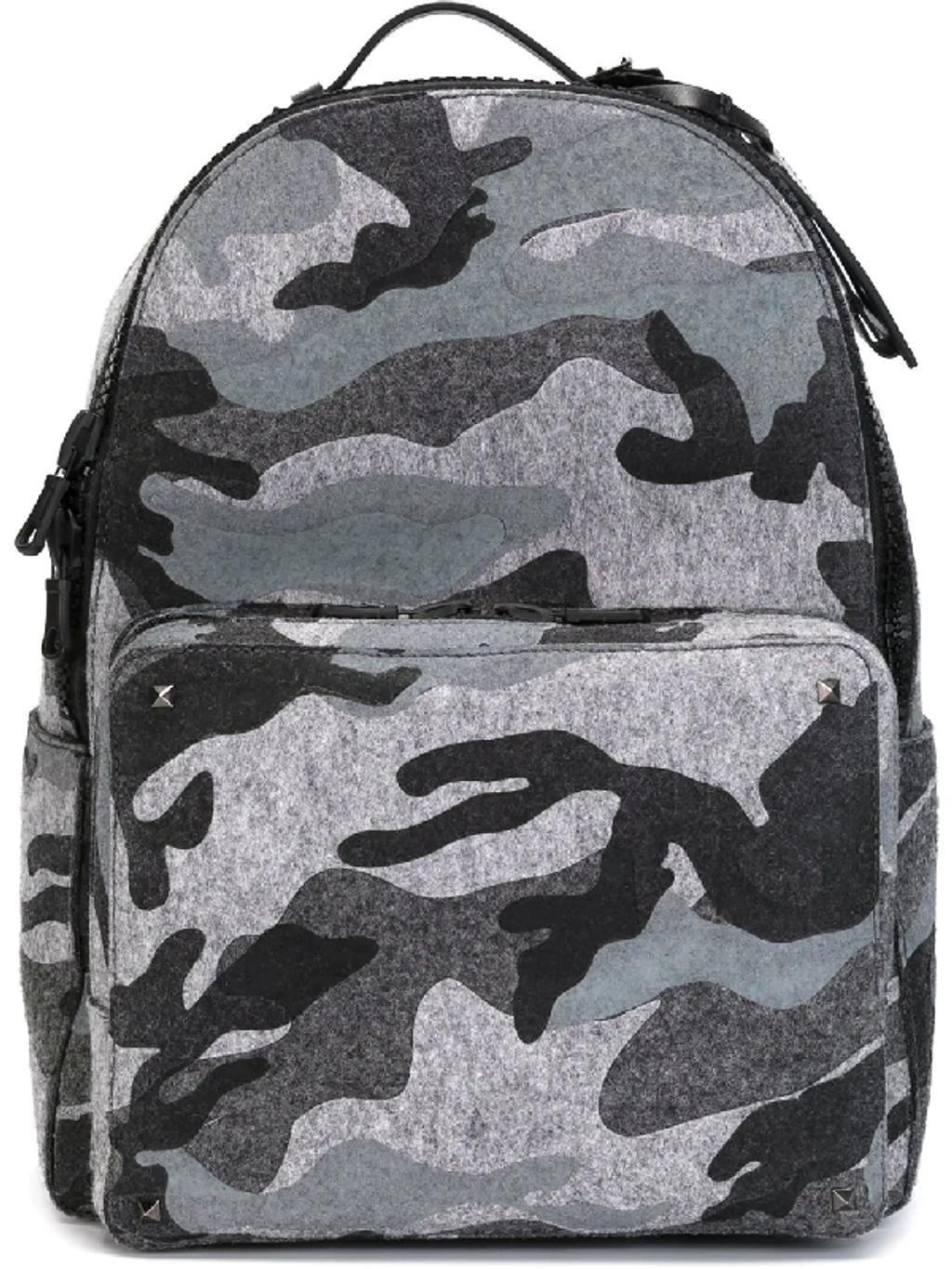 Camouflage Backpack In Grey Product Image