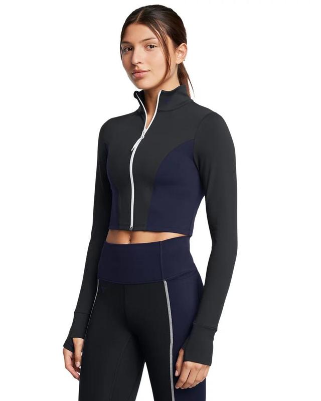 Women's Project Rock Lets Go Crop Full-Zip Product Image