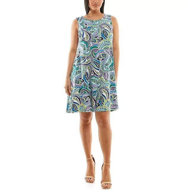 Womens Nina Leonard Floral Swing Dress Product Image