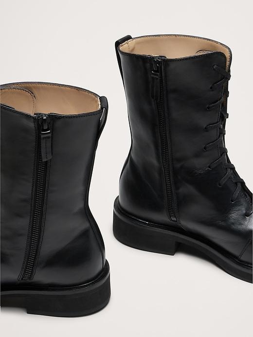 Italian Leather Lace-Up Boot Product Image