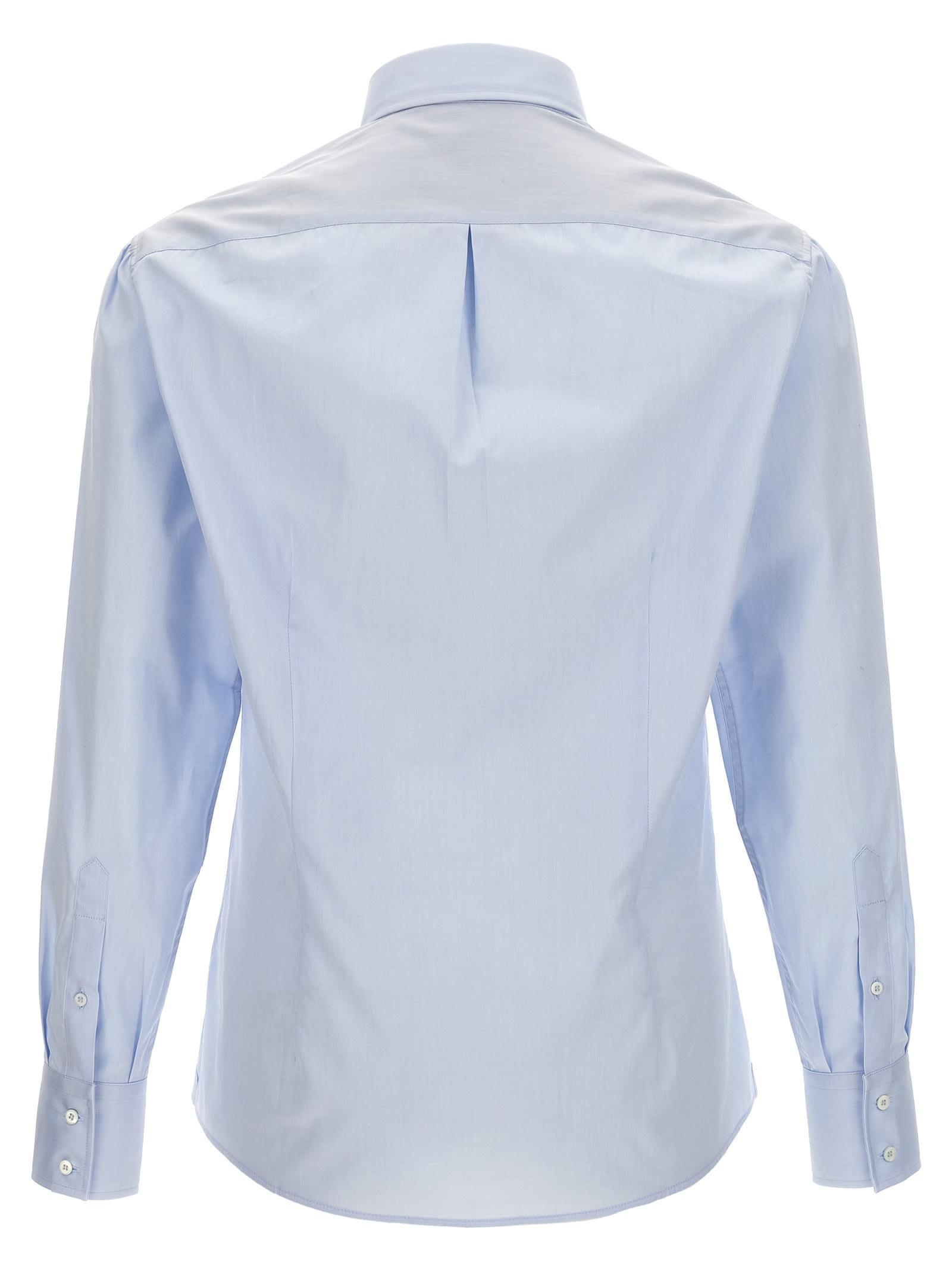 BRUNELLO CUCINELLI Cotton Shirt Shirt, Blouse Light Blue Product Image