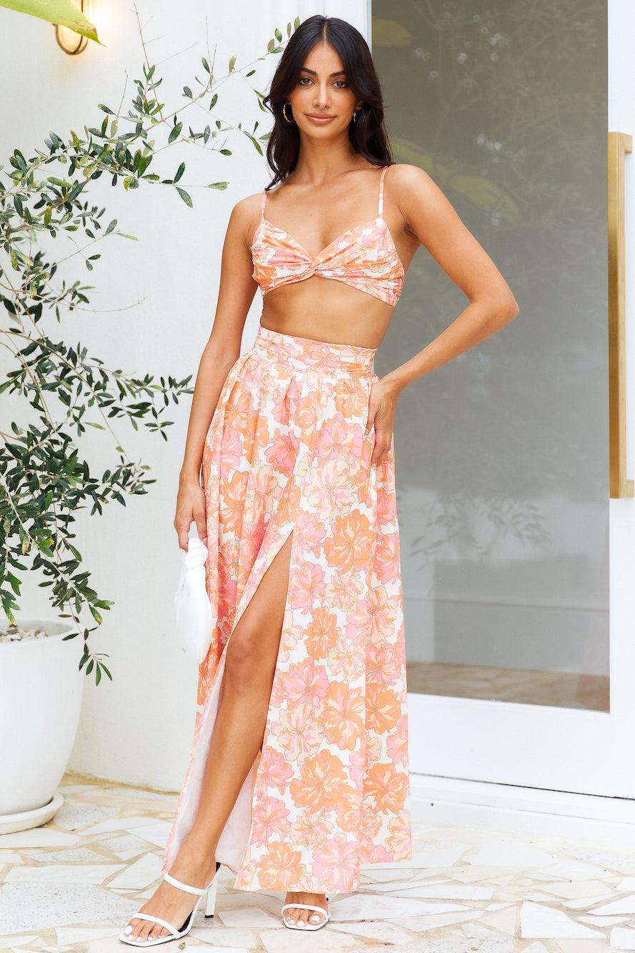 Laureno Maxi Skirt Orange Product Image