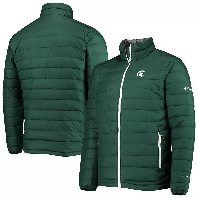 Mens Columbia Michigan State Spartans Powder Lite Omni-Heat Reflective Full-Zip Jacket Product Image