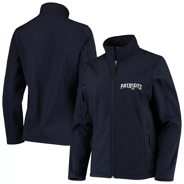 Womens New England Patriots Full-Zip Sonoma Softshell Jacket Blue Product Image