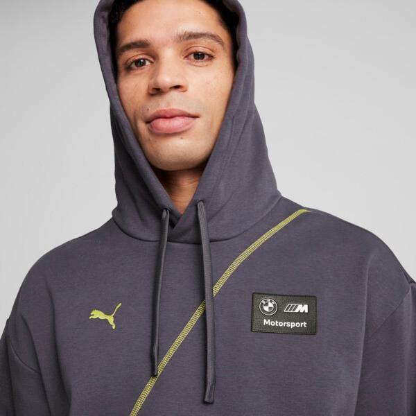 PUMA BMW M Motorsport Men's Statement Hoodie in Galactic Grey Product Image