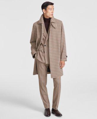 Men's Modern-Fit Houndstooth Suit Separate & Overcoat Product Image