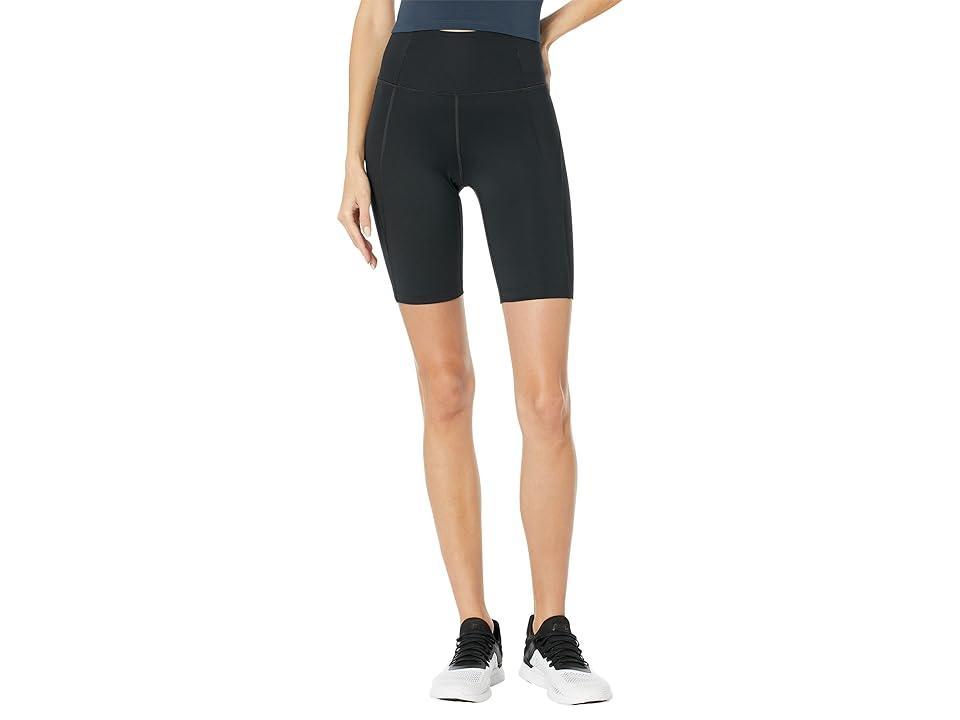 girlfriend collective High-Rise Bike Shorts (Black) Women's Shorts Product Image