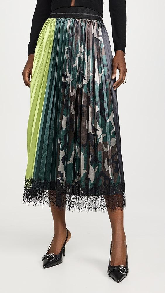 Le Superbe Urban Camo Pleat Skirt | Shopbop product image