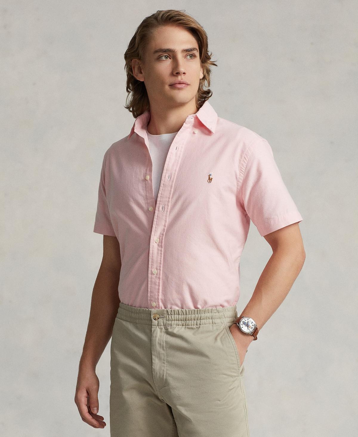 Polo Ralph Lauren Solid Garment-Dye Oxford Short Sleeve Woven Shirt Product Image