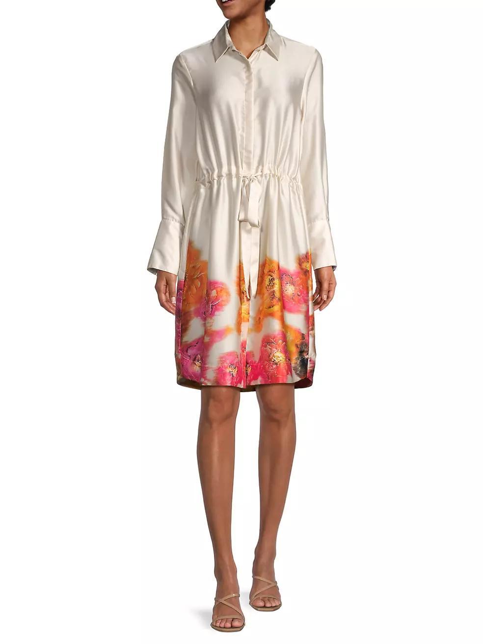 Nakita Floral Satin Dress Product Image