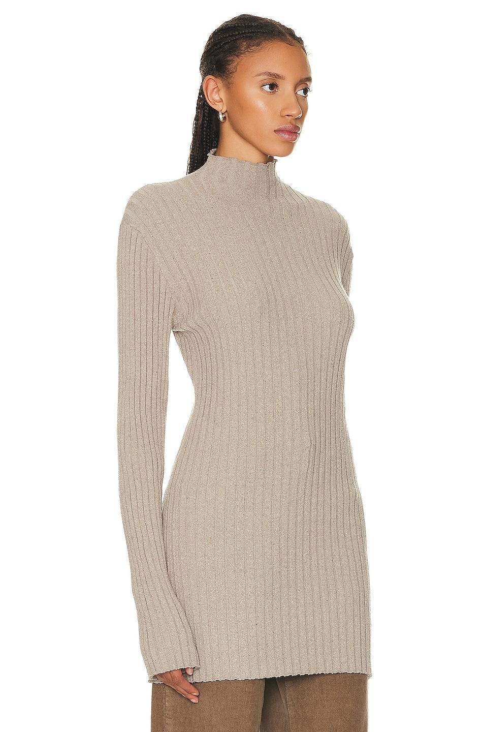 Womens Deidree Silk Rib-Knit Sweaterdress Product Image