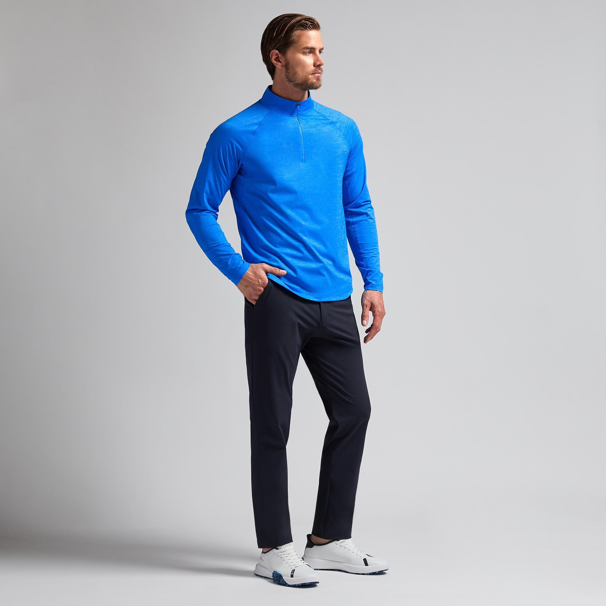 TECH MÉLANGE RAGLAN QUARTER ZIP PULLOVER Product Image