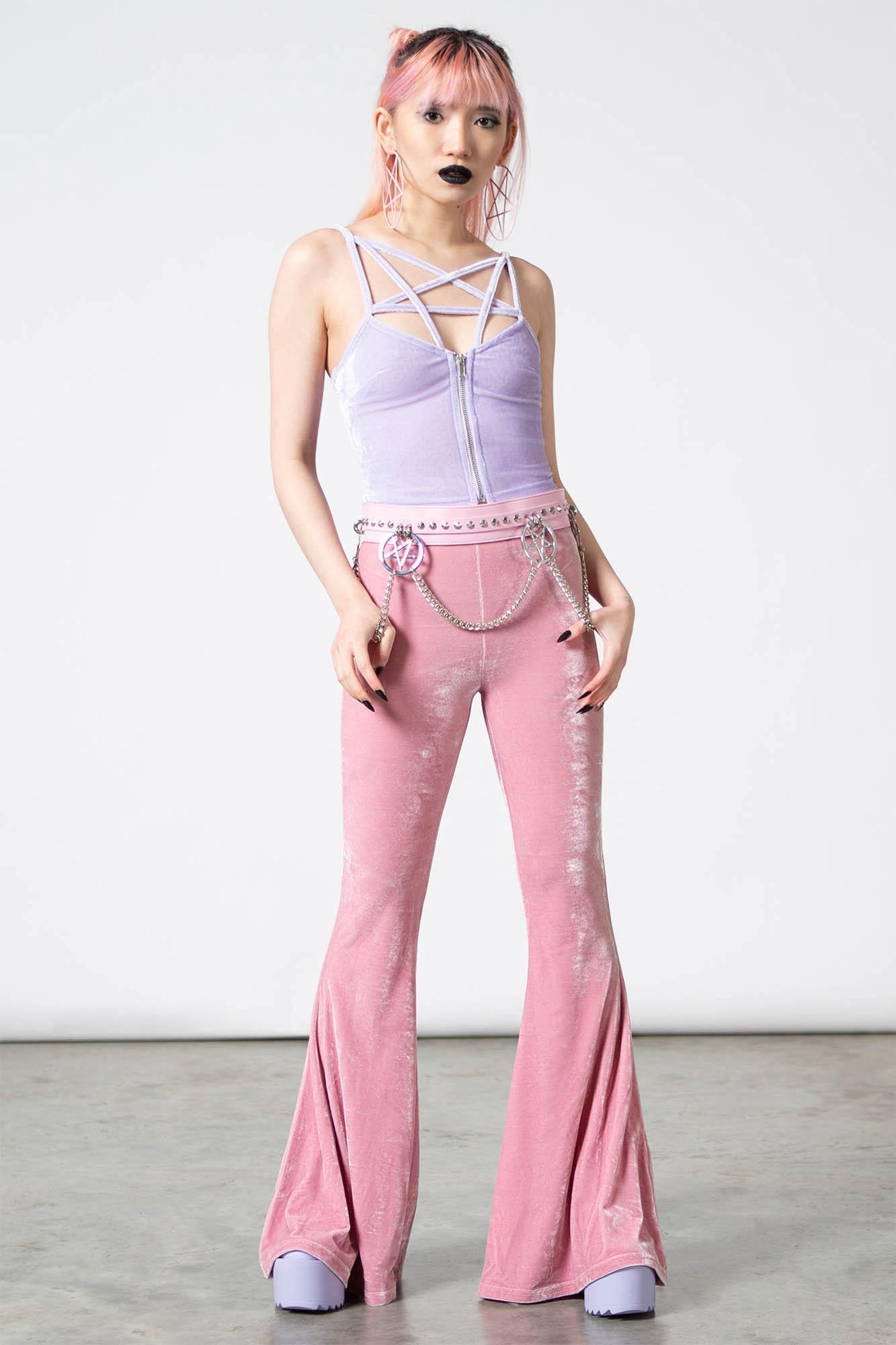 Moondance Bell Bottoms [PASTEL PINK] Female Product Image