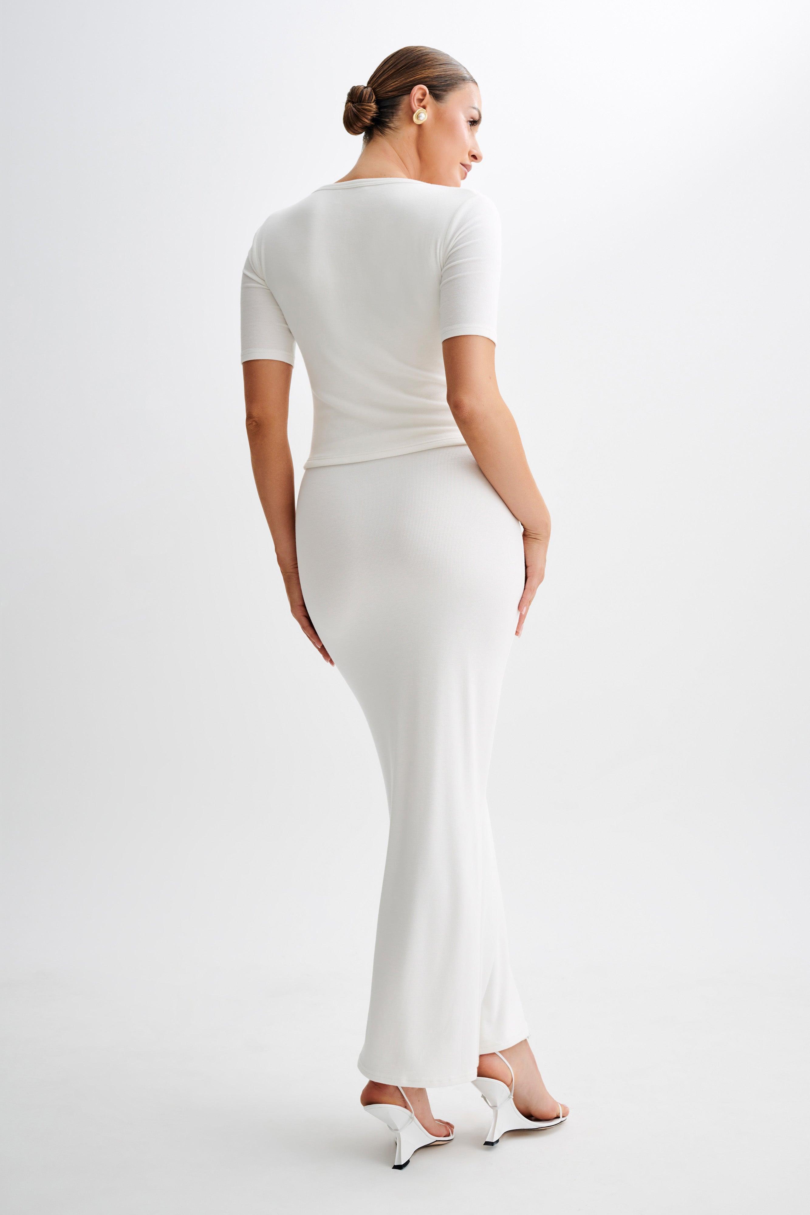 Jonah Modal Maxi Skirt - Ivory Product Image