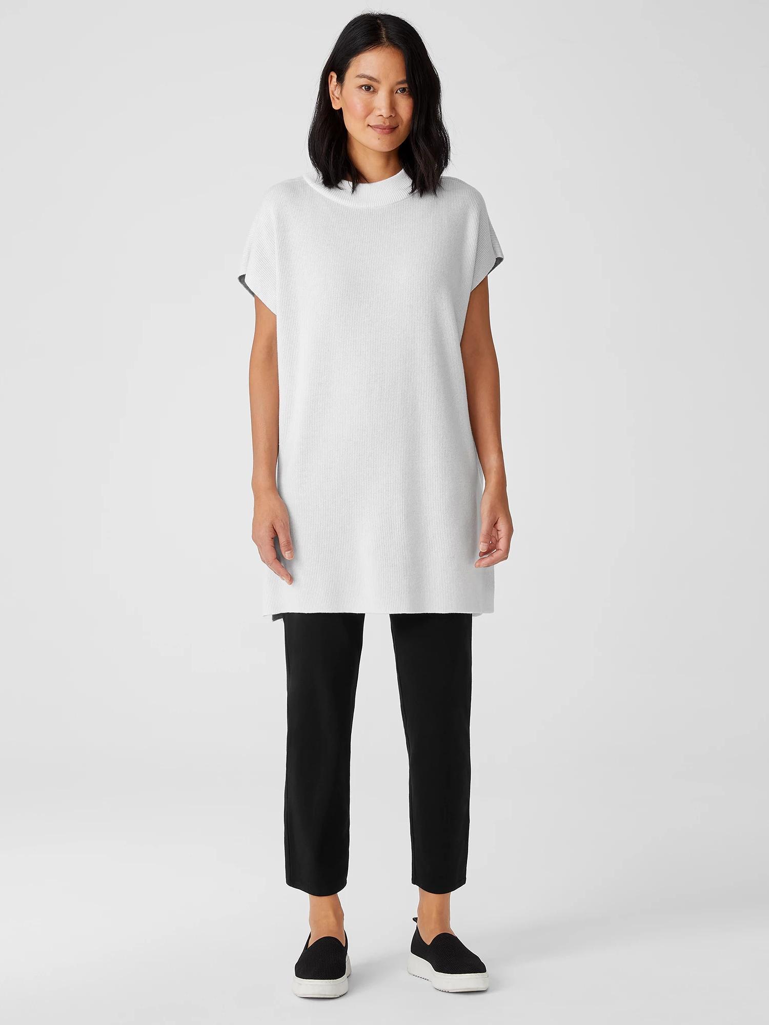 EILEEN FISHER Traceable Cotton Jersey High-Waisted Pantfemale Product Image