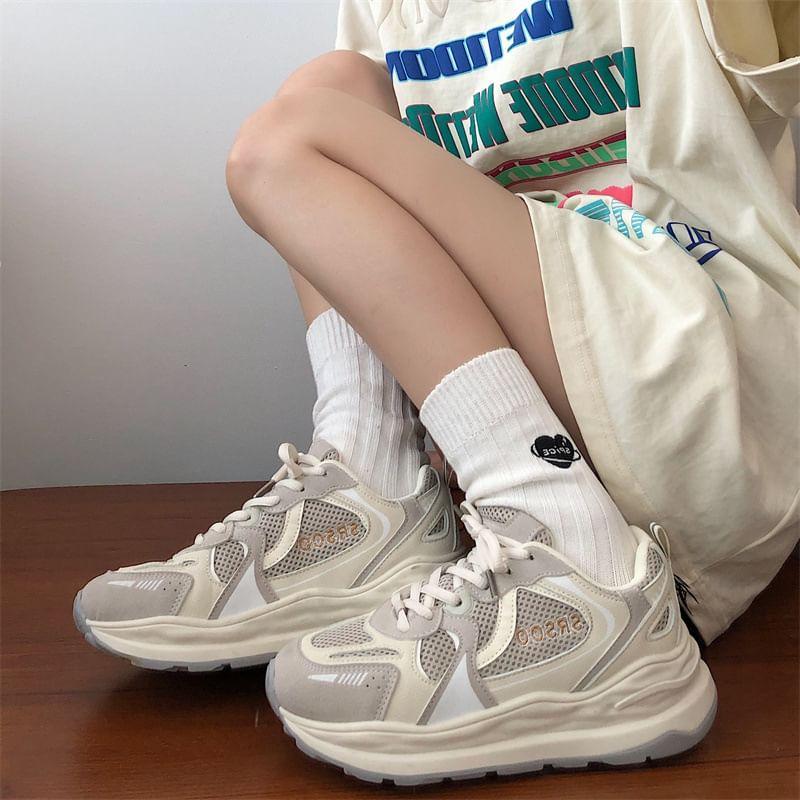 Mesh Platform Sneakers Product Image