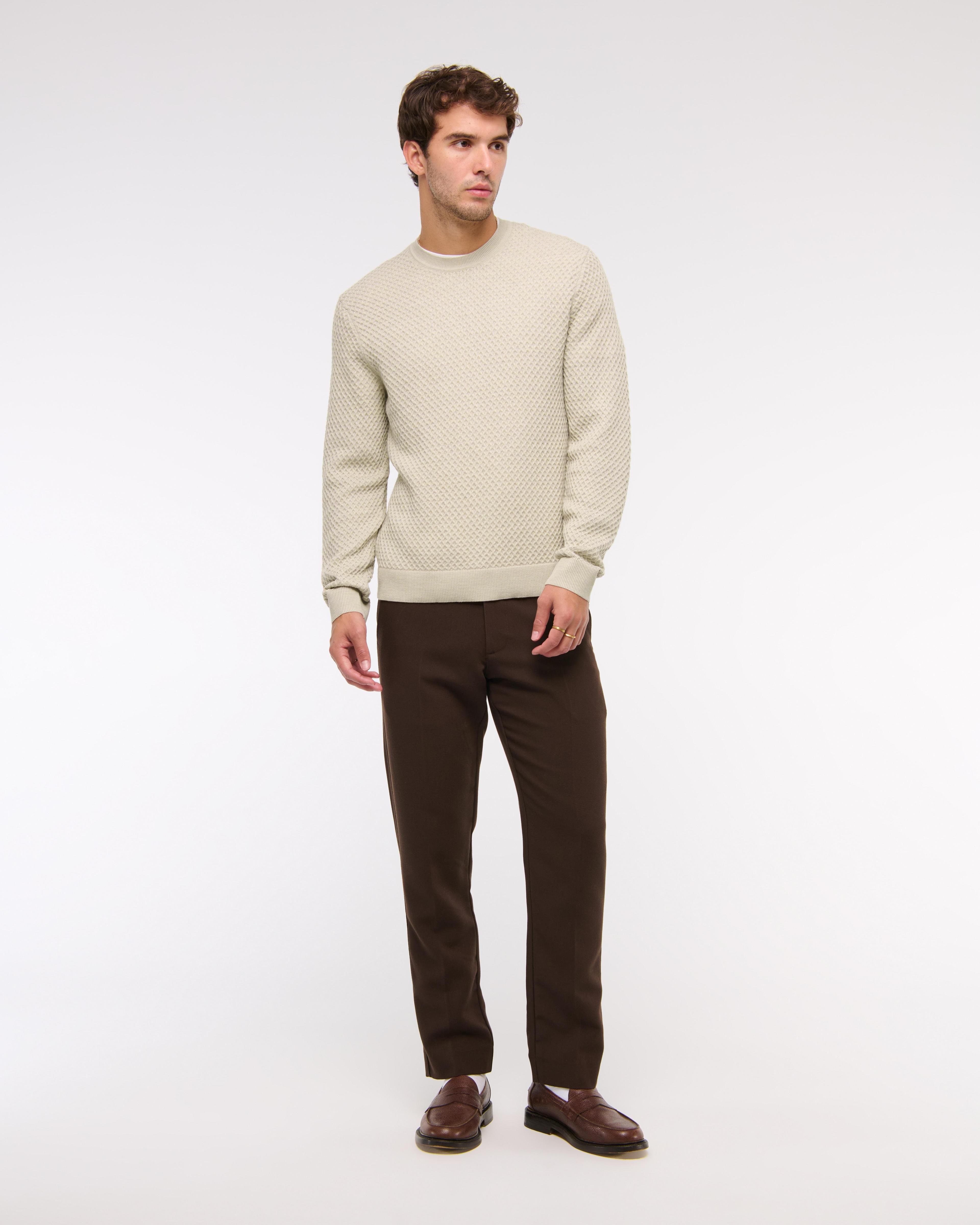 Merino Wool-Blend Crew Sweater Product Image