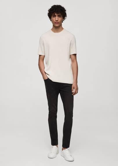 MANGO MAN - Jude skinny-fit jeans black denimMen Product Image