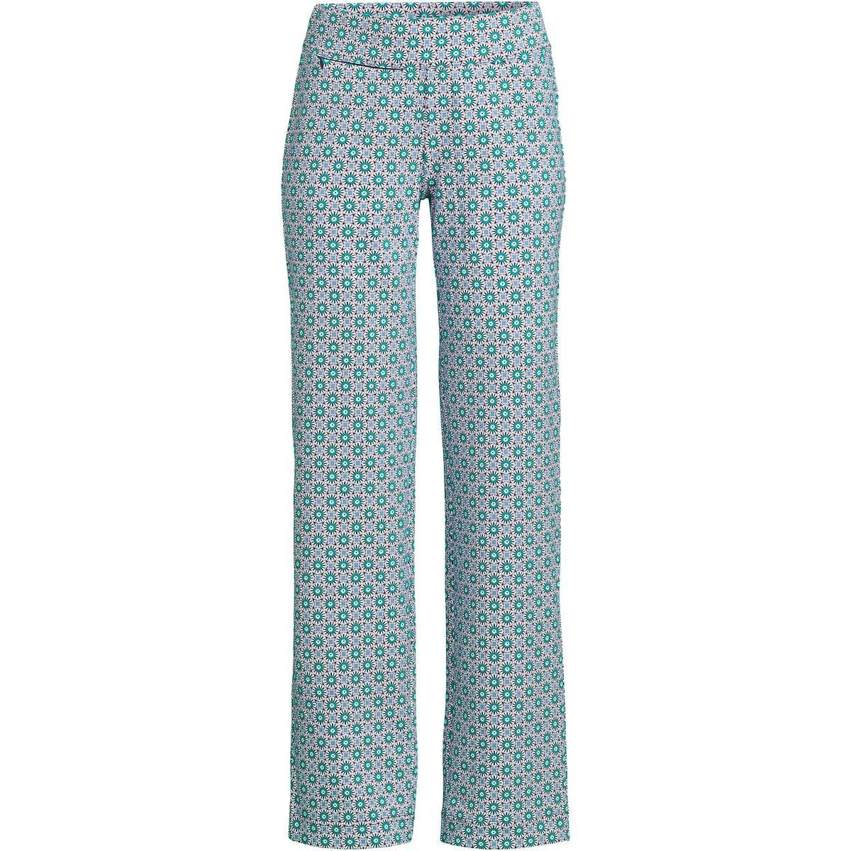 Wool Wide-leg Trousers In Multi Product Image