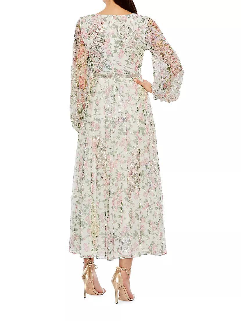 Cocktail Floral Midi-Dress Product Image