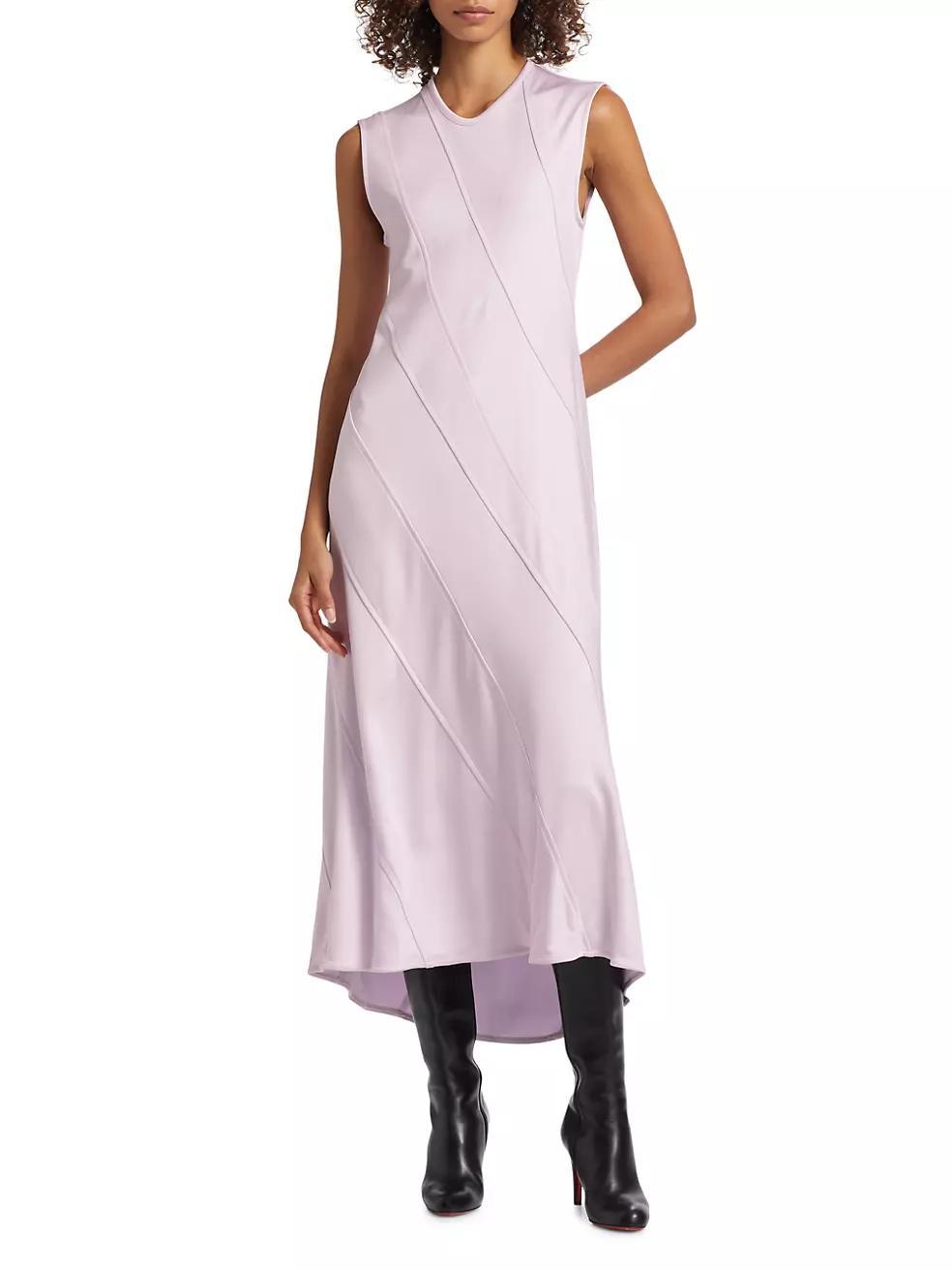 Sleeveless Spiral-Cut Midi-Dress Product Image