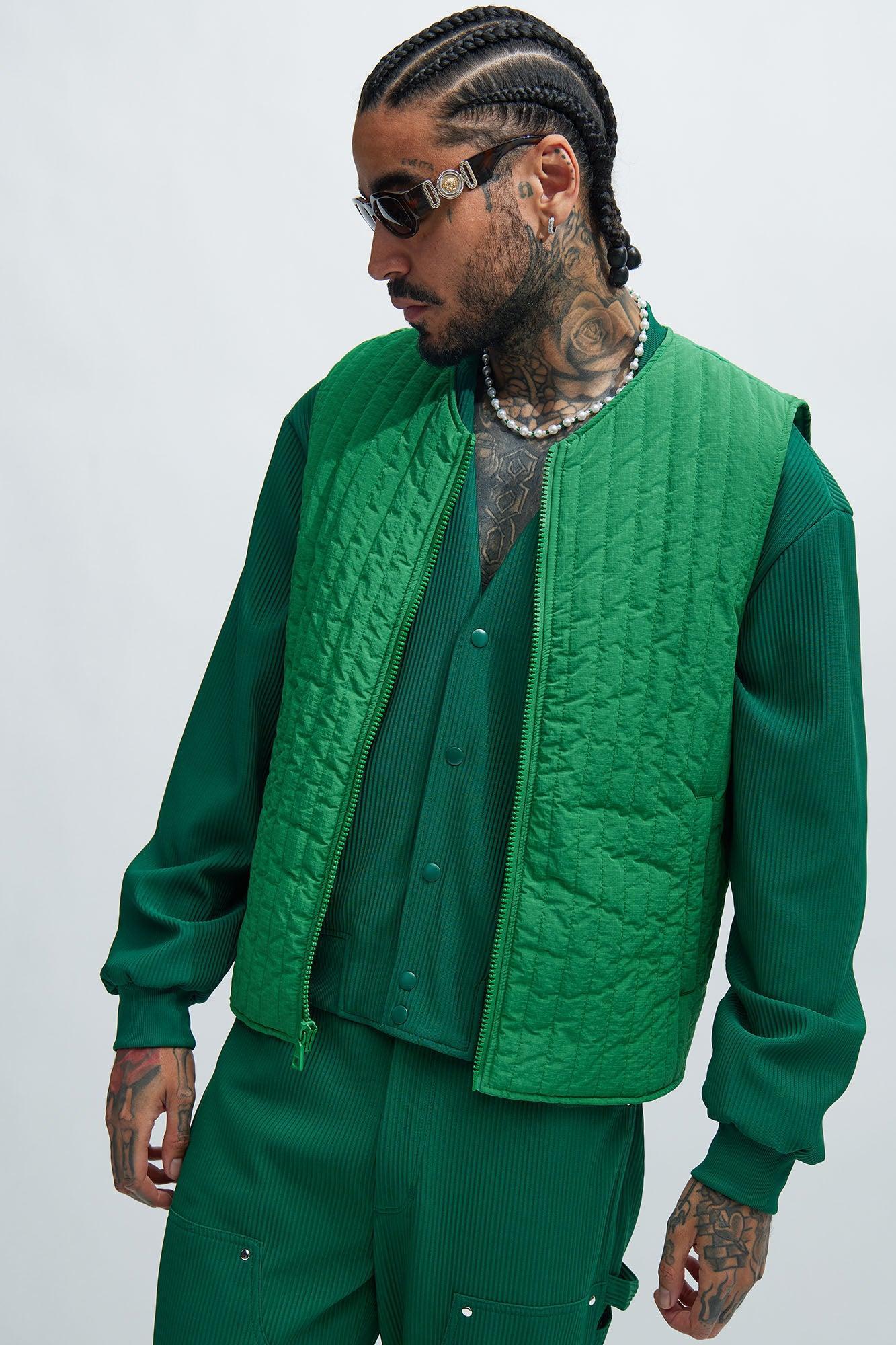 Warren Nylon Vest - Green product image