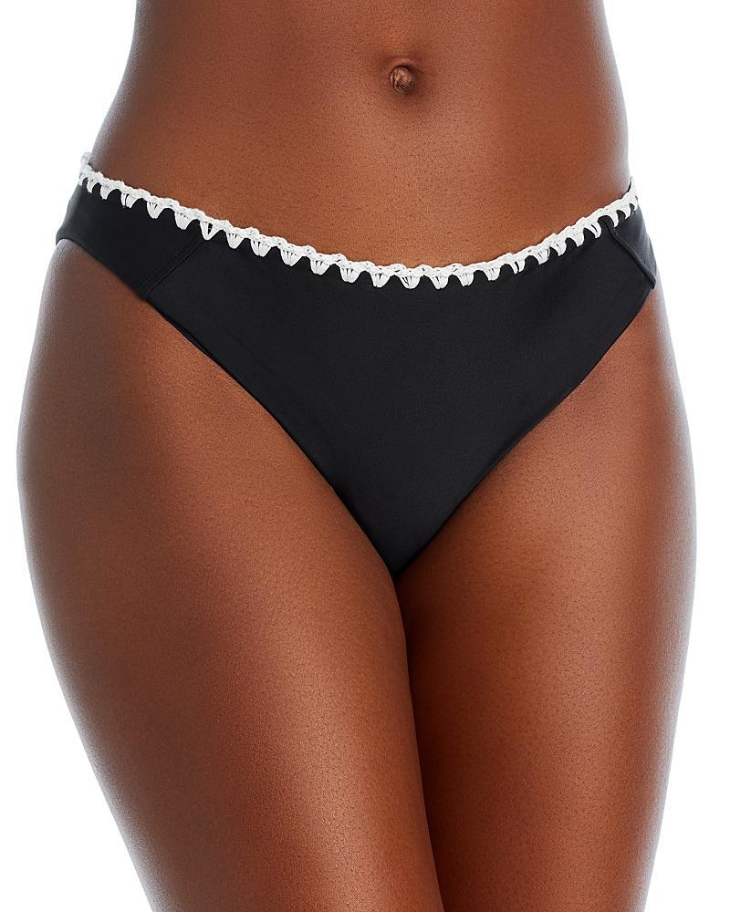 Womens Iliana Crochet-Trimmed Bikini Bottom Product Image