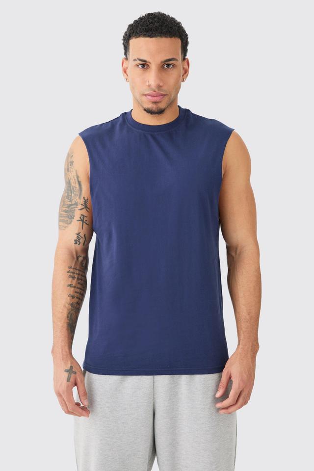 Basic Drop Armhole Tank | boohooMAN USA Product Image