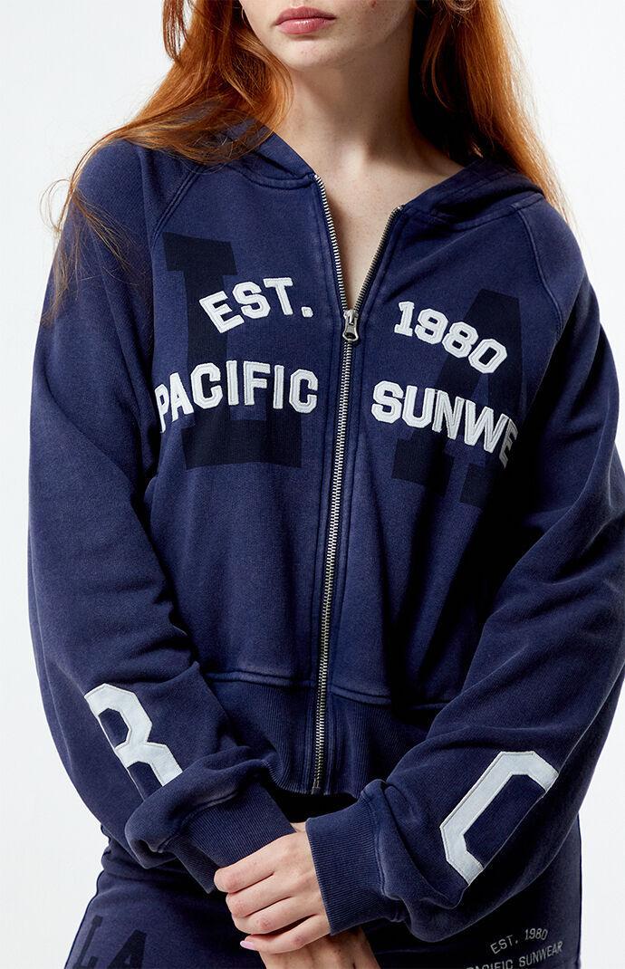 Women's LA Raglan Zip Up Hoodie Product Image