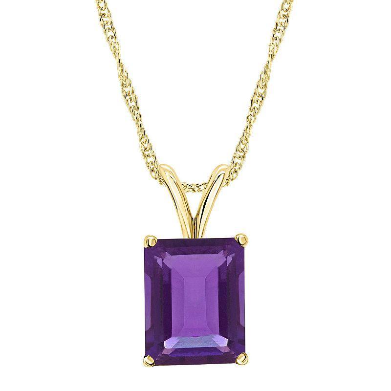 Blue Topaz (3 ct. t.w.) Pendant Necklace in Sterling Silver. Also Available in Amethyst and Citrine Product Image